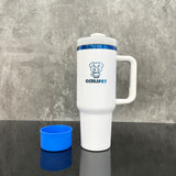 USA warehouse_20 pack black white powder coated blue plated underneath H2.0 40oz quencher tumbler with silicone boot sleeve for laser engraving_Gabby