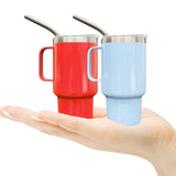 3oz stainless steel beer shot glass with handle for sublimation -50pcs pack RTS USA warehouse