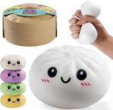 Dumpling Squishies Glitter TPR Maltose Squishy Soft Toys Colorful Stress Balls Squeeze Toys Slow Rebound Stress Relief Toy