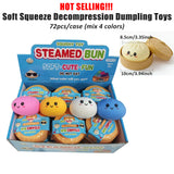 Dumpling Squishies Glitter TPR Maltose Squishy Soft Toys Colorful Stress Balls Squeeze Toys Slow Rebound Stress Relief Toy