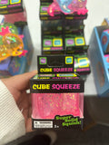 Nee Dohh Nice Cube Super Glitter Squish Fidget Toy - Stress Relief Squishy Cube for Kids & Adults, 2.25" Sensory Toy-Gabby