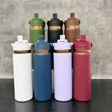 2026 New Style Multi Functional 2 in 1 Flip Top Sports Spout Lid Mirror Copper Plated Underneath 20oz Stainless Steel Tumbler-Gabby