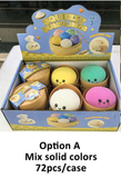 USA pre-selling-72pcs-Dumpling Squishies Glitter TPR Maltose Squishy Soft Toys Colorful Stress Balls Squeeze Toys Slow Rebound Stress Relief Toy-Gabby