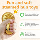 Dumpling Squishies Glitter TPR Maltose Squishy Soft Toys Colorful Stress Balls Squeeze Toys Slow Rebound Stress Relief Toy