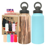 20 pack-Professional 32oz Copper Plated Water Bottle with Magnetic Phone Holder BPA Free Leak Proof for Outdoor Enthusiasts