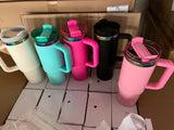 2026 NEW STYLE-20 Pack Rainbow Plated underneath powder coated H2.0 tumblers for sublimation-Gabby