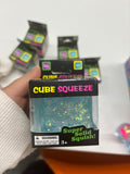 Nee Dohh Nice Cube Super Glitter Squish Fidget Toy - Stress Relief Squishy Cube for Kids & Adults, 2.25" Sensory Toy-Gabby