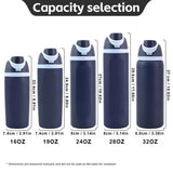 OWALA 12oz/16oz/19oz/24oz/28oz/32oz Flip Straw Lid Insulated Stainless Steel Sports Owala Style War Bottle 25pcs for Laser Engrteaving-Gabby