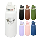 32oz Powder Coat Sports Bottle with Straw Lid | Leakproof Gym & Outdoor Drinkware-Gabby