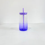USA warehouse RTS-25pack 50pack 16oz ombre jelly glass cans with PP lids  for DIY printing for sublimation-Gabby