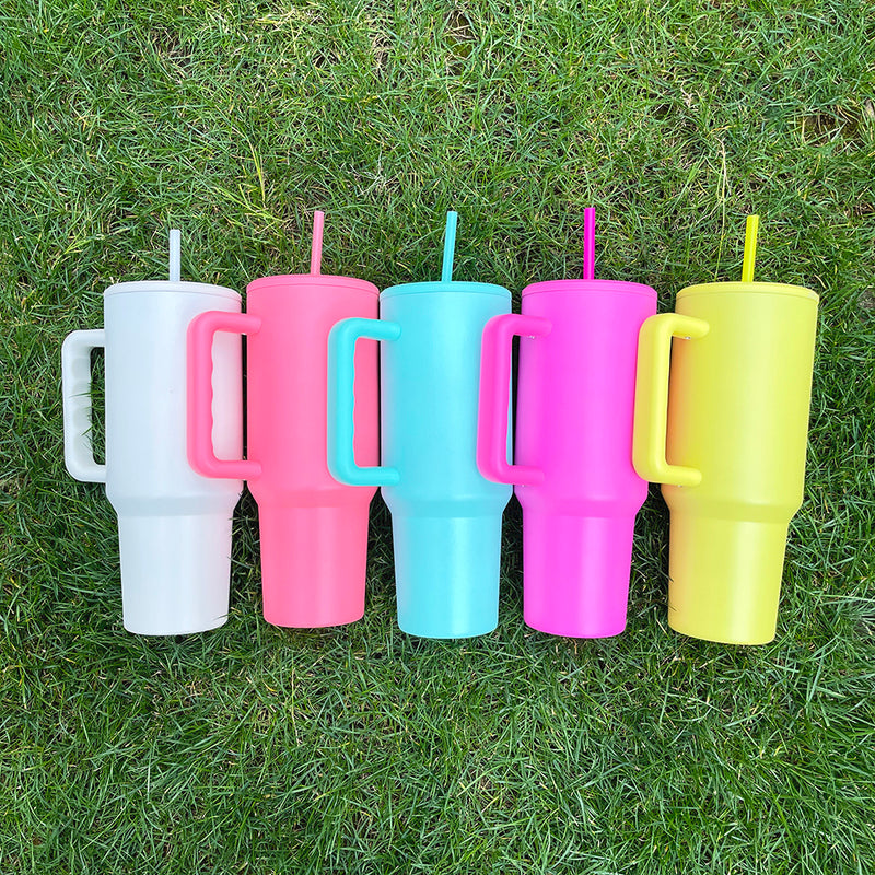 H3.0 simple mold Quench matt sublimation Stainless Steel Outdoor Mug H3.0 Tumbler 40oz Handle Cup Tumbler for Outdoor Hiking Sports-25 pack