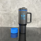 USA warehouse_20 pack black white powder coated blue plated underneath H2.0 40oz quencher tumbler with silicone boot sleeve for laser engraving_Gabby