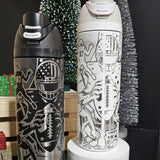 OWALA 12oz/16oz/19oz/24oz/28oz/32oz Flip Straw Lid Insulated Stainless Steel Sports Owala Style War Bottle 25pcs for Laser Engrteaving-Gabby