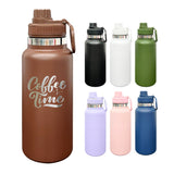 32oz Powder Coat Sports Bottle with Straw Lid | Leakproof Gym & Outdoor Drinkware-Gabby