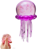 NEEDOH Jelly Squish Toy Glitter Jellyfish Squeeze Stress Relief Fidget Toy for Kids Adults Anxiety Relief Sensory Play