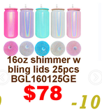 March Special USA warehouse-25pack 50pack 11oz 12oz  15oz  16oz 17oz glass cans with  lids  for DIY printing for sublimation-Gabby