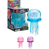 NEEDOH Jelly Squish Toy Glitter Jellyfish Squeeze Stress Relief Fidget Toy for Kids Adults Anxiety Relief Sensory Play