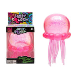 NEEDOH Jelly Squish Toy Glitter Jellyfish Squeeze Stress Relief Fidget Toy for Kids Adults Anxiety Relief Sensory Play
