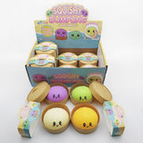 Dumpling Squishies Glitter TPR Maltose Squishy Soft Toys Colorful Stress Balls Squeeze Toys Slow Rebound Stress Relief Toy