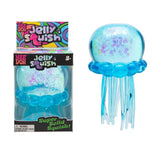 NEEDOH Jelly Squish Toy Glitter Jellyfish Squeeze Stress Relief Fidget Toy for Kids Adults Anxiety Relief Sensory Play
