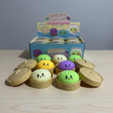 Dumpling Squishies Glitter TPR Maltose Squishy Soft Toys Colorful Stress Balls Squeeze Toys Slow Rebound Stress Relief Toy