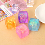 Nee Dohh Nice Cube Super Glitter Squish Fidget Toy - Stress Relief Squishy Cube for Kids & Adults, 2.25" Sensory Toy-Gabby
