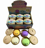 Dumpling Squishies Glitter TPR Maltose Squishy Soft Toys Colorful Stress Balls Squeeze Toys Slow Rebound Stress Relief Toy