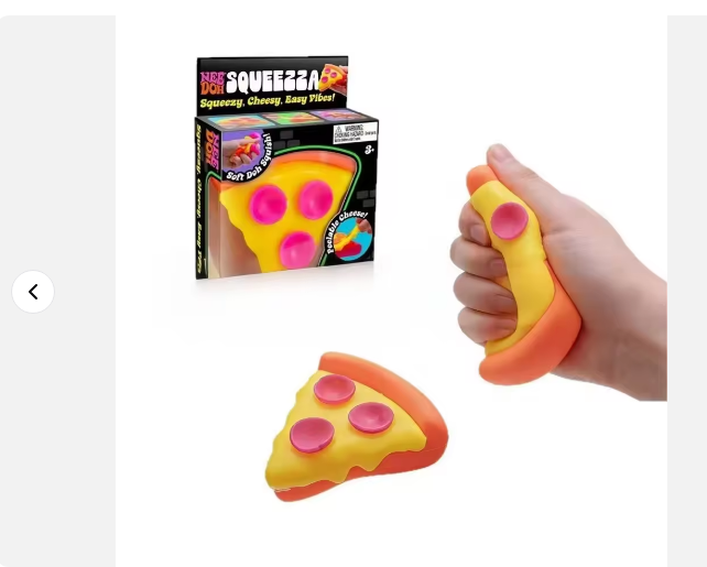 120pcs pack NeeDoh Squeezza Pizza Squishy Fidget Soft Squish Stress Pizza Slice Stress Ball Blind Box for Kids Adults Anxiety Relief Toy-Gabby