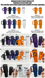 New Arrival- Halloween colors family sets 14oz/40oz Black Mirror underneath powder coat Quencher tumblers-Gabby