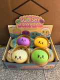 Dumpling Squishies Glitter TPR Maltose Squishy Soft Toys Colorful Stress Balls Squeeze Toys Slow Rebound Stress Relief Toy