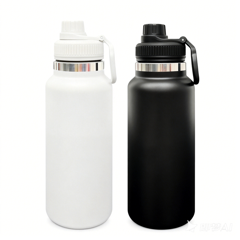 32oz Powder Coat Sports Bottle with Straw Lid | Leakproof Gym & Outdoor Drinkware-Gabby