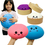 USA warehouse RTS-25cm Jumbo Bao Bun Squishy Blind Box Kawaii Dumpling Fidget Toy Stress Relief Squeeze Gift Set for Kids Adults-Gabby