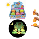 USA pre-selling-72pcs-New Glow in the Dark Glitter Dumpling Squishies TPR Maltose Squishy Soft Toys Colorful Stress Balls Squeeze Toys Slow Rebound Stress Relief Toy-Gabby