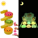 USA pre-selling-72pcs-New Glow in the Dark Glitter Dumpling Squishies TPR Maltose Squishy Soft Toys Colorful Stress Balls Squeeze Toys Slow Rebound Stress Relief Toy-Gabby