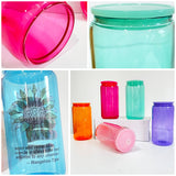 USA RTS _25 pack 50 pack 16oz colored jelly sublimation glass cans in sweet candy colors- Gabby